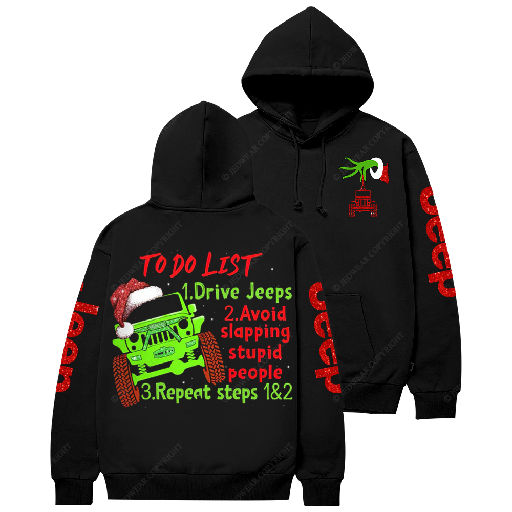 To Do List Jp Three Things Christmas Jp Casual Hoodie