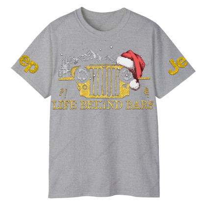 Life Beeind Bars Santa Hat Merry Christmas Jp T-Shirt