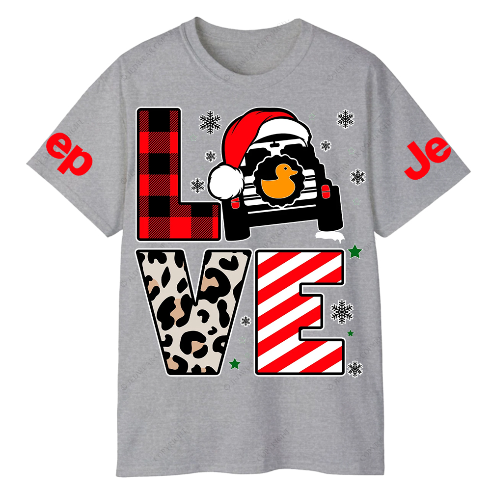 Merry Christmas Duck Snow Jp T-Shirt