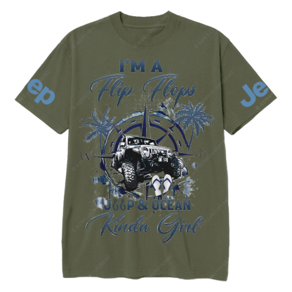 I'm A Flip Flops Jp Ocean Kinda Girl Jp T-Shirt