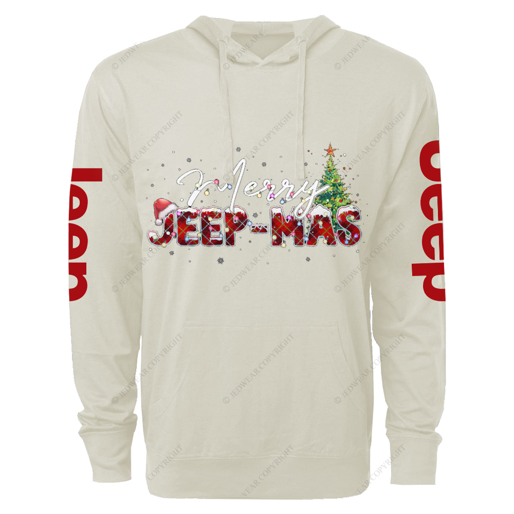 Merry Jp-Mas Text Lights Jp Oversized Lightweight Hoodie   