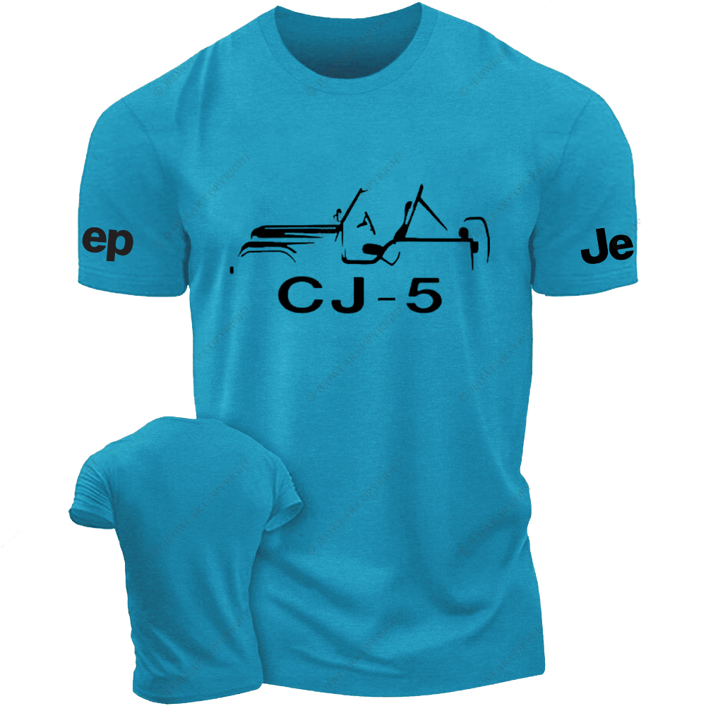 Jp CJ Willys MB Hand Drawn Jp T-Shirt