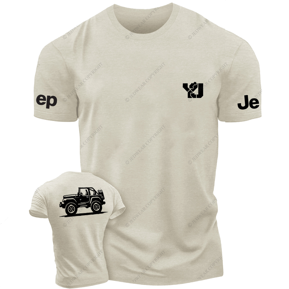 Jp YJ Car Model Front And Rear Design  Jp T-Shirt