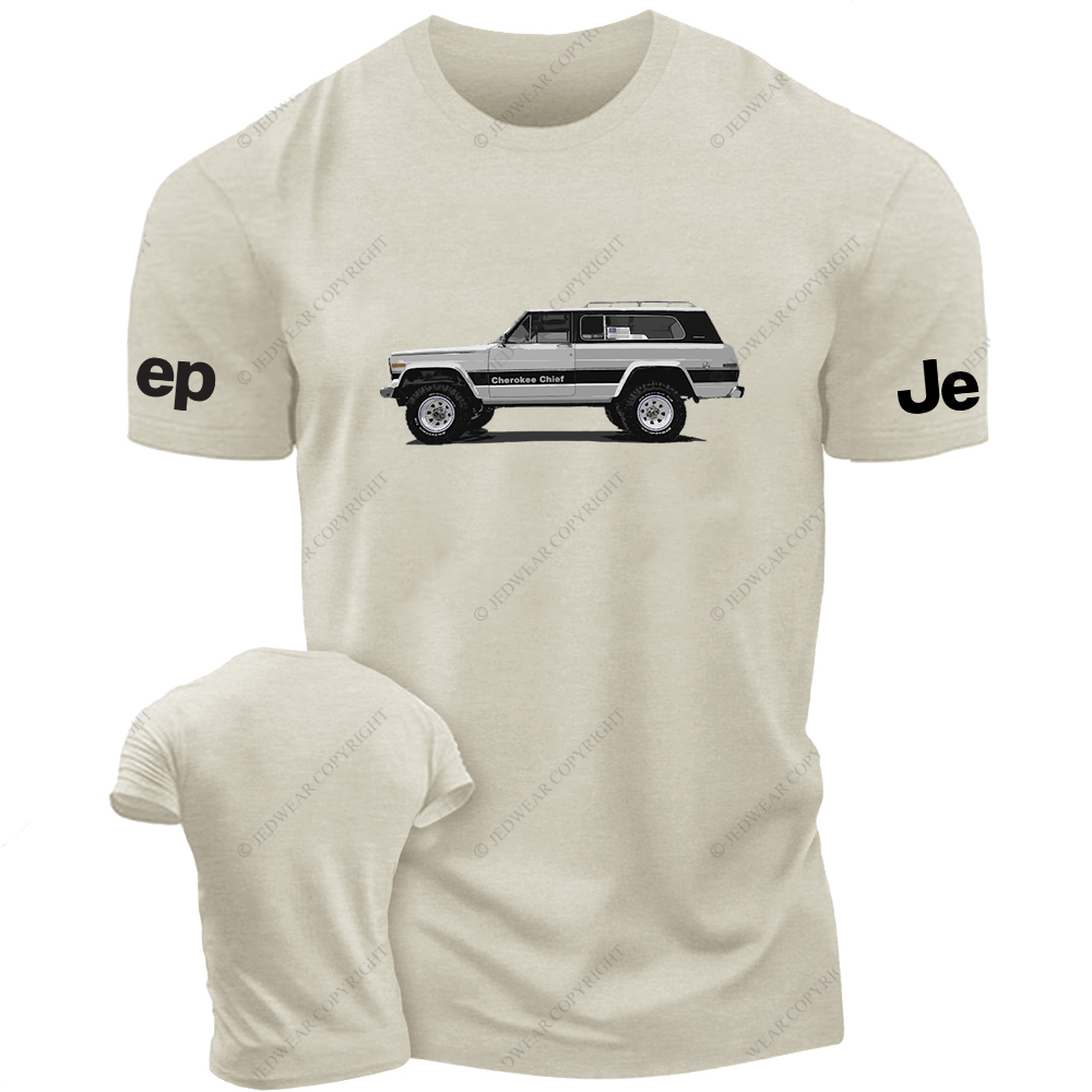 Jp Cherokee Chief Driving On The Road Jp T-Shirt