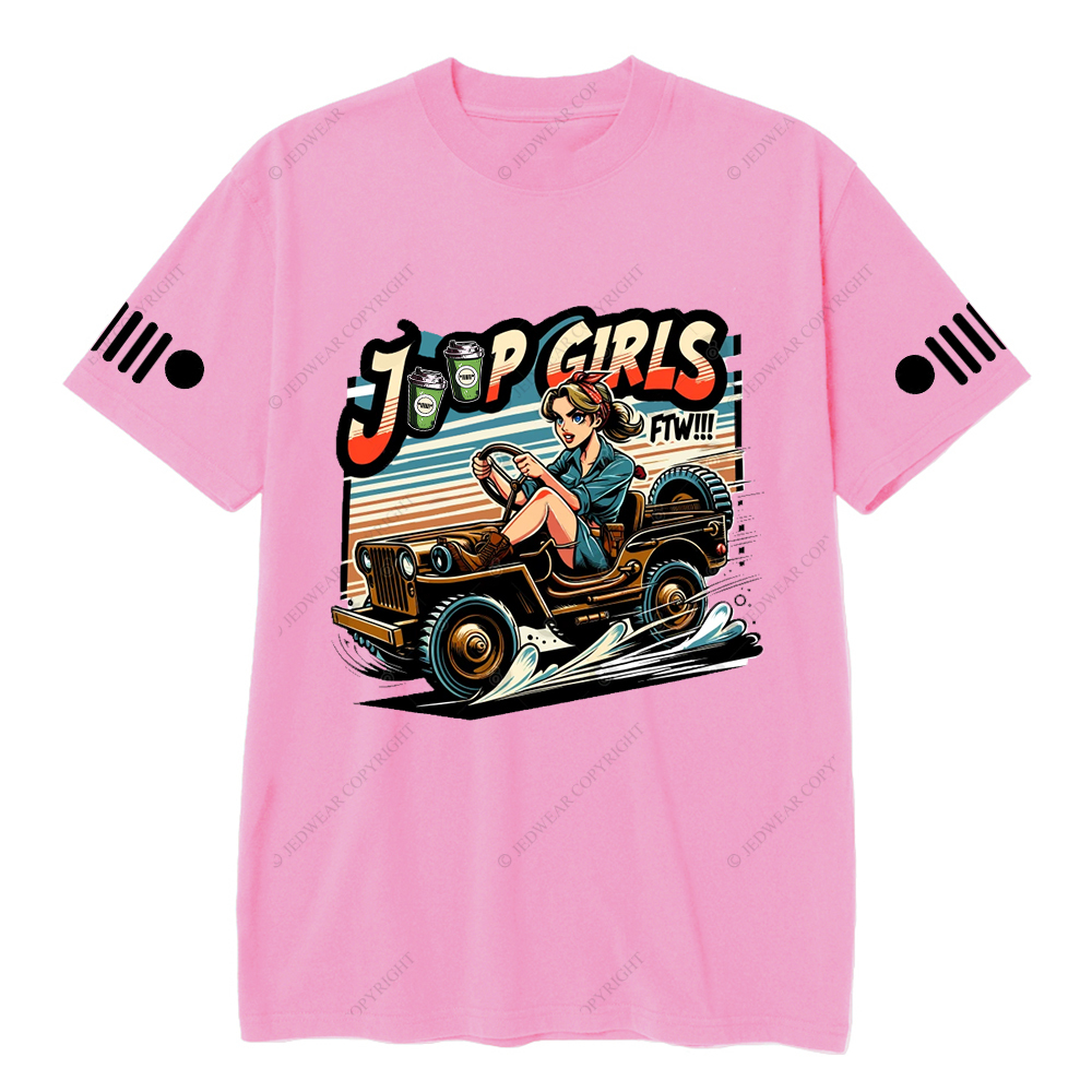 Jp Girl Sitting In Racing Car Jp T-Shirt