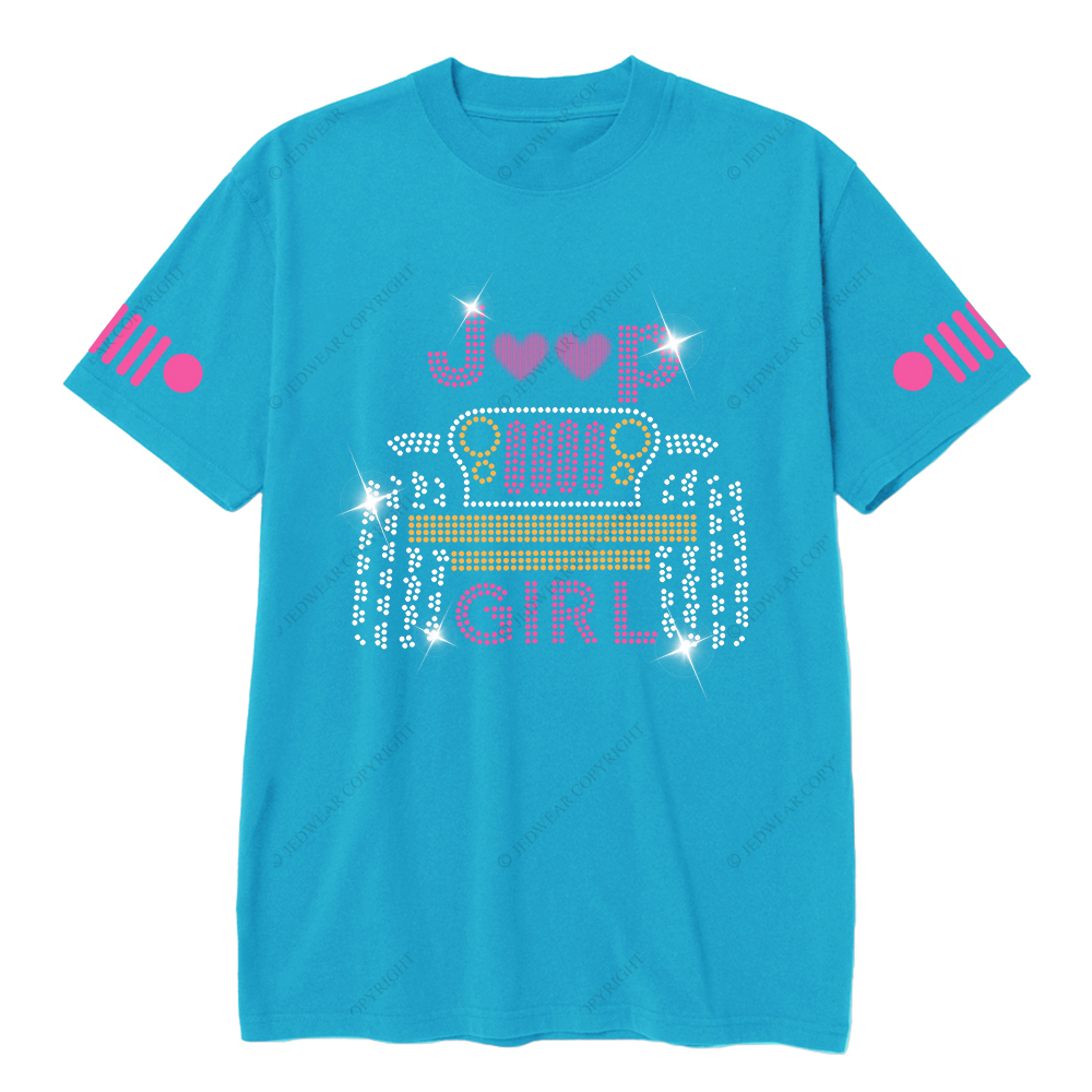 Jp Girl Glowing Car Love Jp T-Shirt
