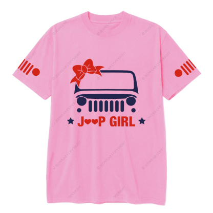 Jp Girl 4X4 Offroad Car Bow Tie Star Jp T-Shirt