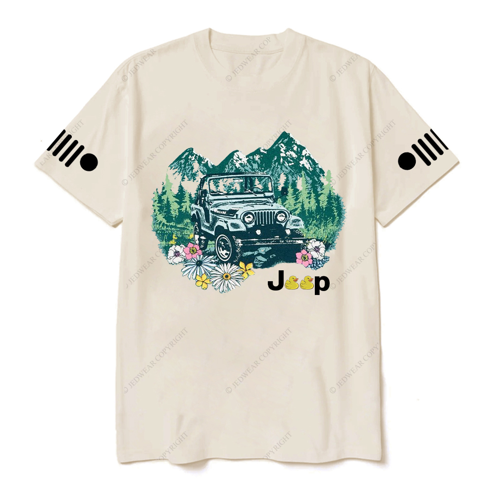 Off-Road Vehicle Driving On The Forest T-Shirt