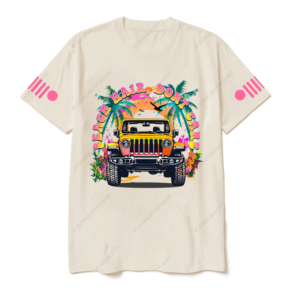 Colorful Beach Hair Don't Care T-Shirt