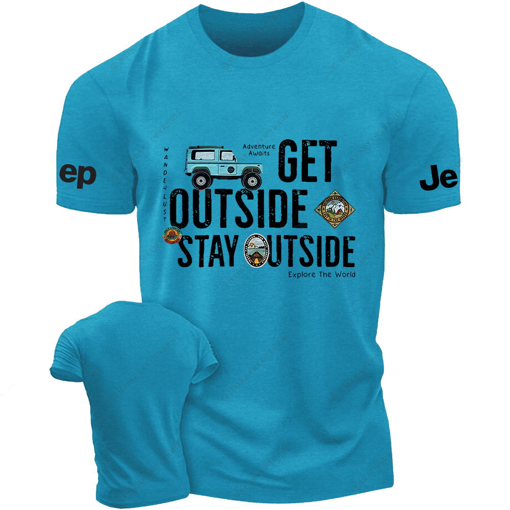 Explore The World Adventure Awaits  Get Outside Jp T-Shirt