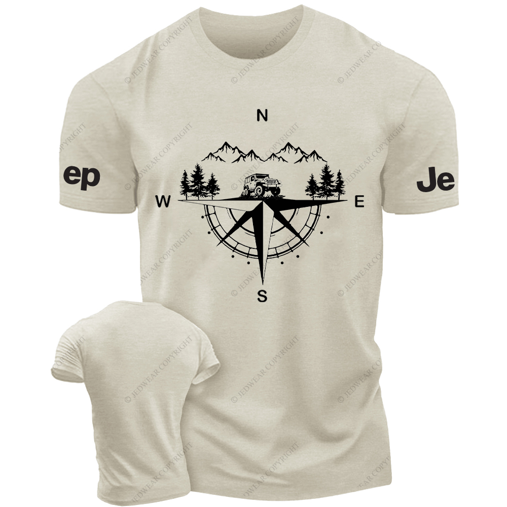 Compass Mountains And Trees JP T-Shirt