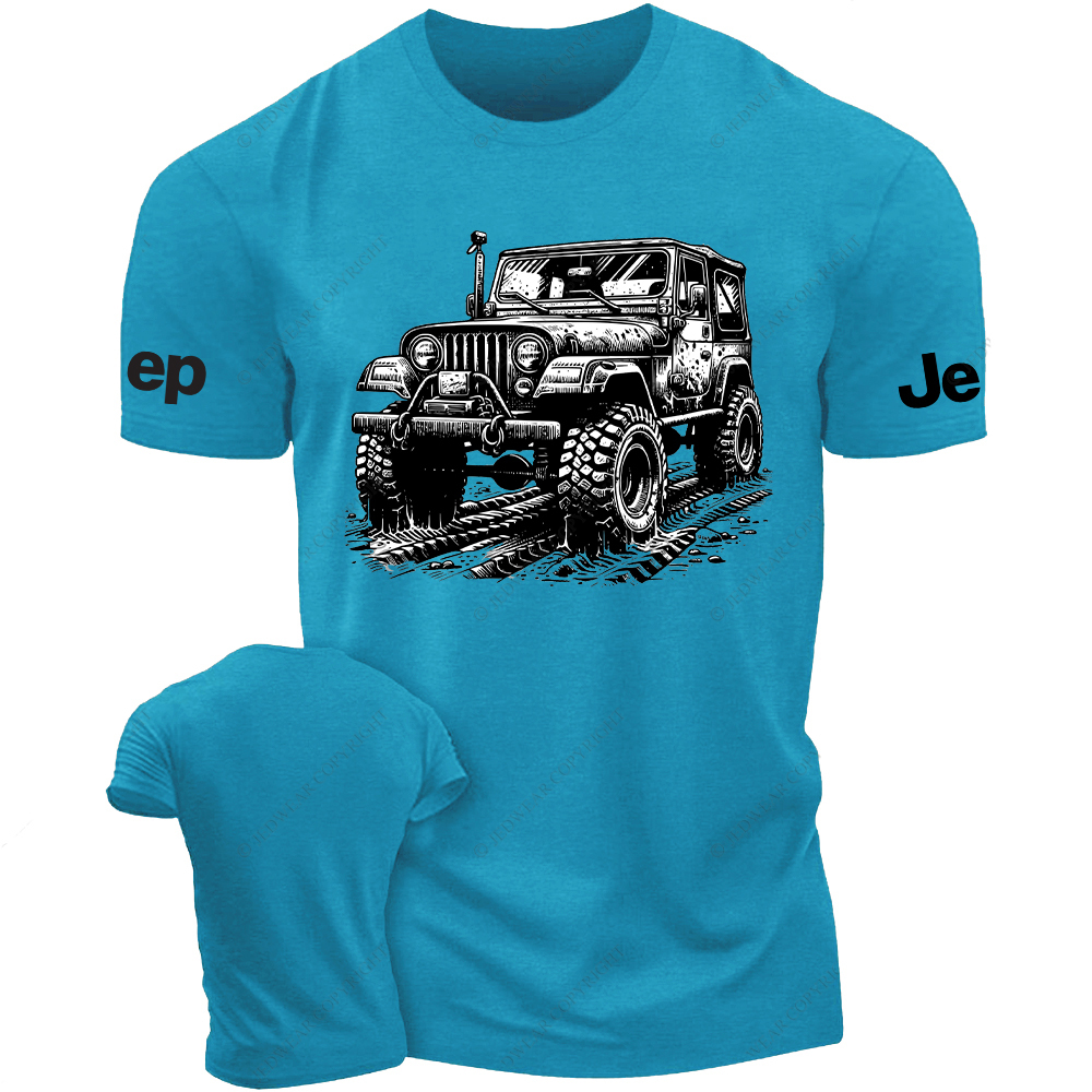 Driving On Muddy Terrain Wheel Tracks Jp T-Shirt