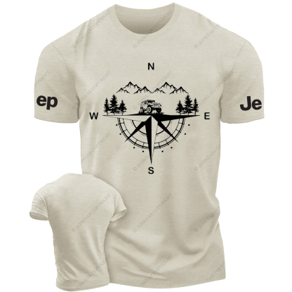 Compass Mountains And Trees JP T-Shirt