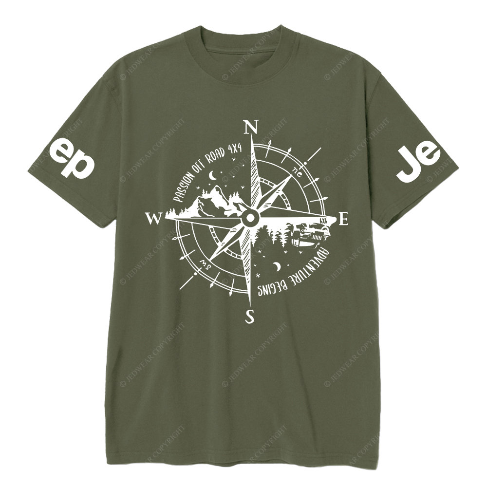Passon Off Road Adventure Begins Compass JP T-Shirt