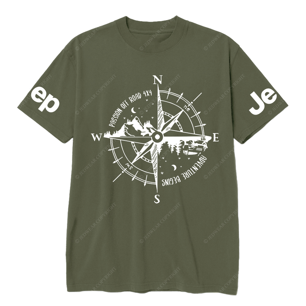 Passon Off Road Adventure Begins Compass JP T-Shirt