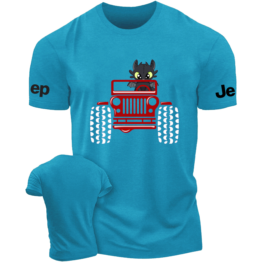 Halloween A Little Bat Is Driving A Car Jp T-Shirt