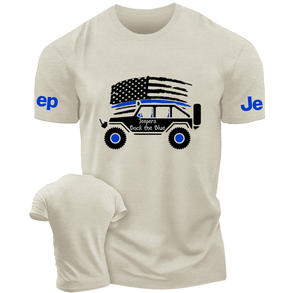 American Flag Policeman Jp Back The Blue  Jp T-Shirt