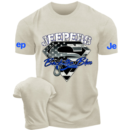 American Flag Policeman Jp Back The Blue  T-Shirt