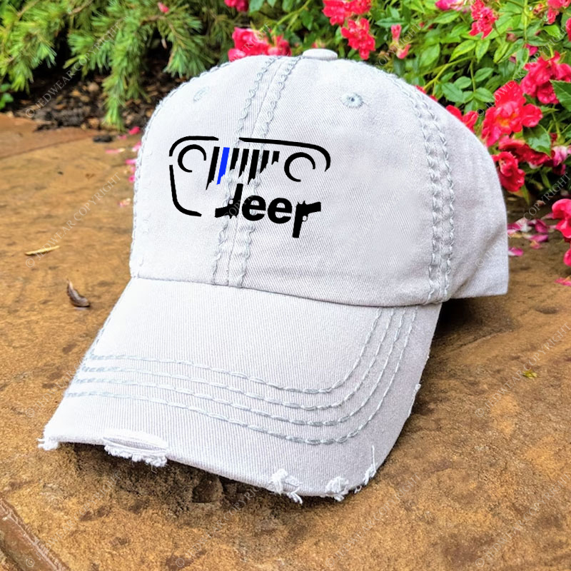 Police Cordon Gun The Blue Line Jp Baseball Cap