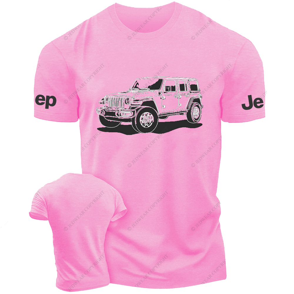 Jp Wrangler Line Art Hand-Drawn Jp T-Shirt