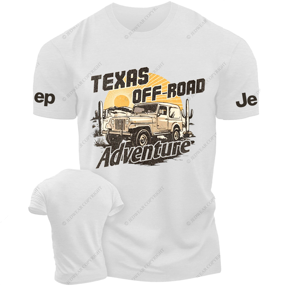 Texas Off-Road Adventure Sun Cactus Mountains Jp T-Shirt