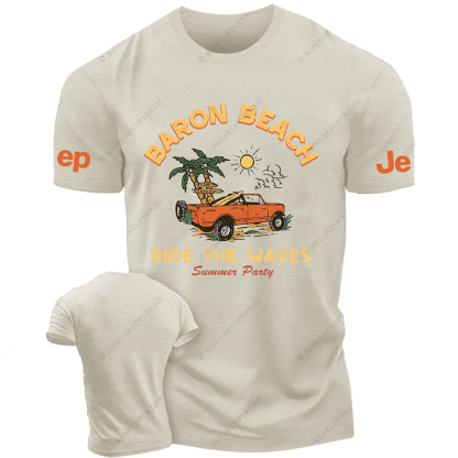 Baron Beach Ride The Waves Summer Party Jp T-Shirt