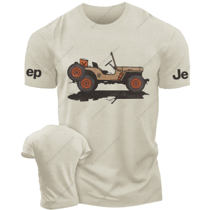 Orange Vintage Dump Truck Willys Jp T-Shirt