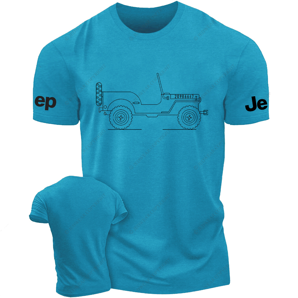 Vintage Dump Truck Line Art Jp T-Shirt