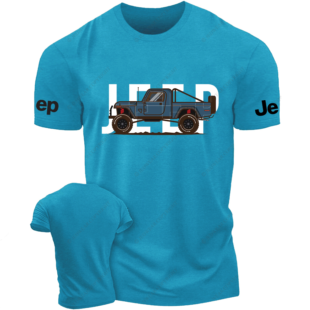 Blue Vintage Dump Truck Retro Style Jp T-Shirt