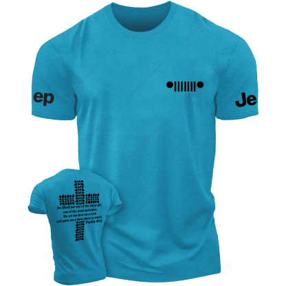 Religion Cross Jesus Bible Wheelmarks  Psalm Jp T-Shirt