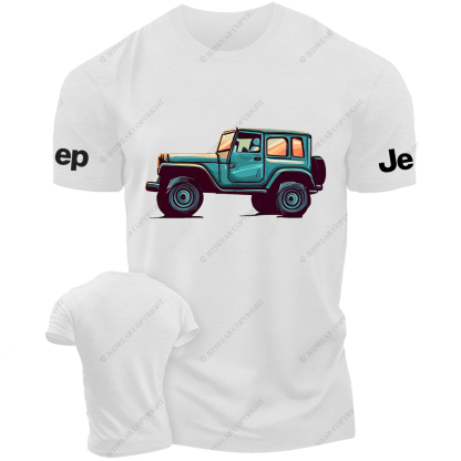 Blue Painted  Four-Wheeled Vehicle Jp T-Shirt