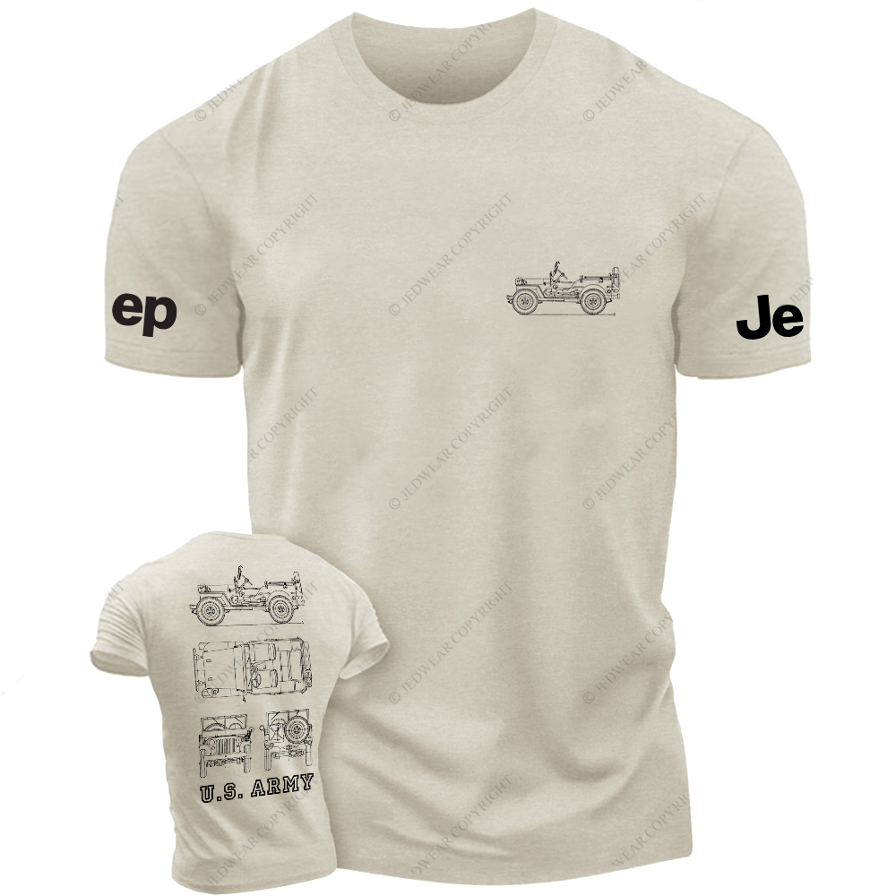 US Army Old Model Line Art Jp T-Shirt
