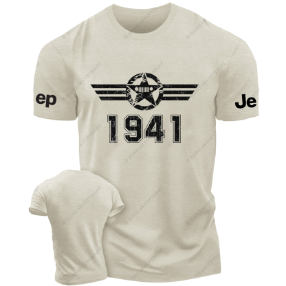 Military Star Old Created Time Since 1941 Vintage Style Jp T-Shirt