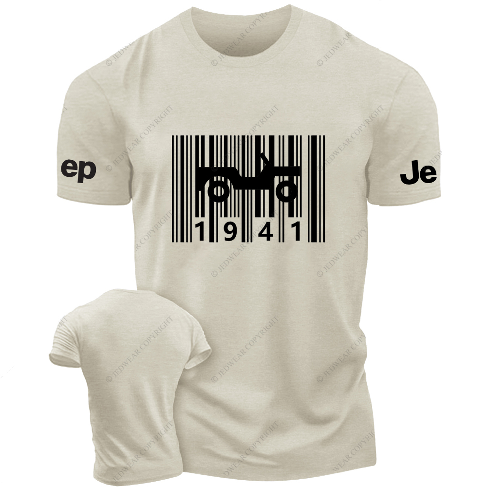 Barcode Created Time Since 1941 Vintage Style Jp T-Shirt