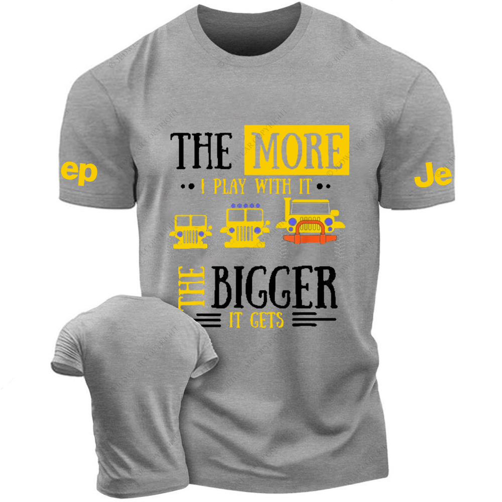 The More I Play With It The Bigger It Gets - Funny Jp T-Shirt