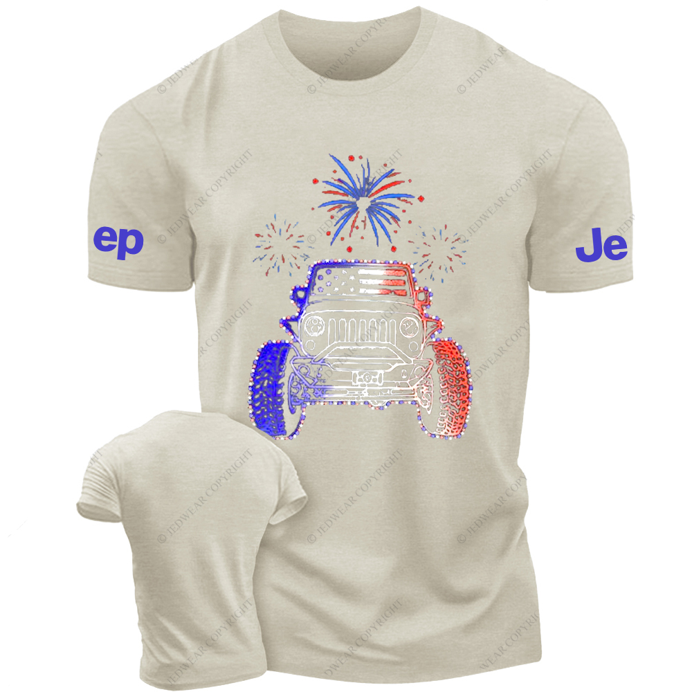 American Flag Fireworks Jp T-Shirt
