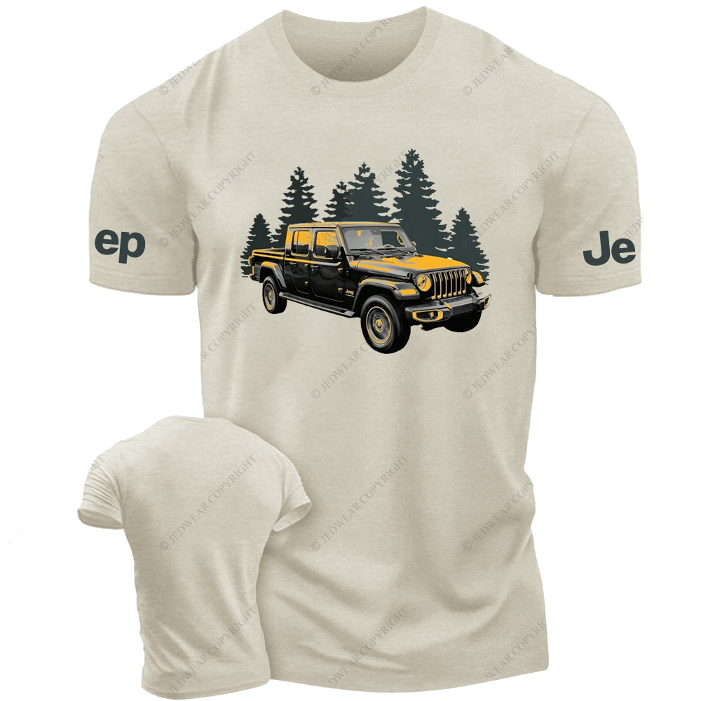 Jp Yellow Truck Tree Jp T-Shirt