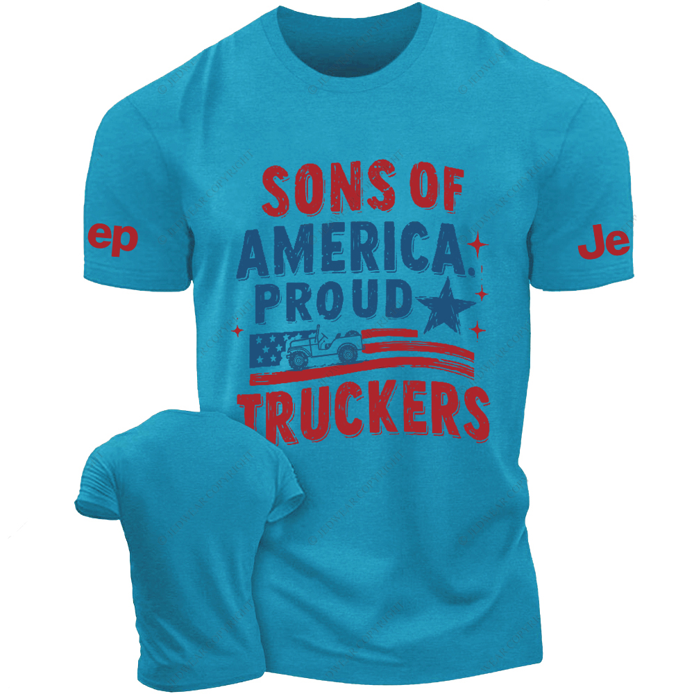 Sons Of America Proud Truckers Jp T-Shirt