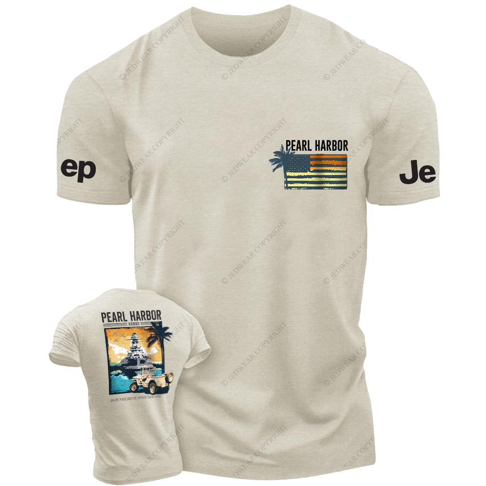 Pearl Harbor Hawaii Sunset Lighthouse JP T-Shirt