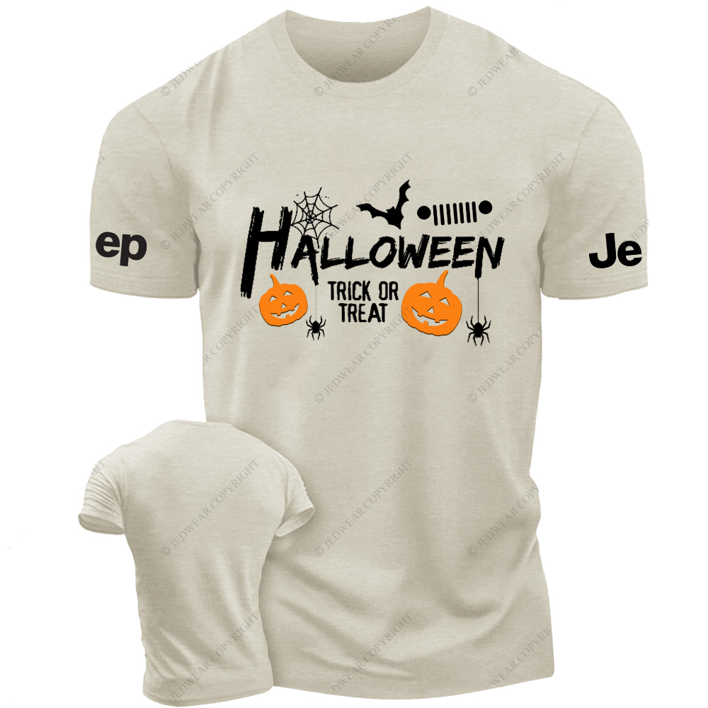 Pumpkin Halloween Bat Spider Web Jp T-Shirt