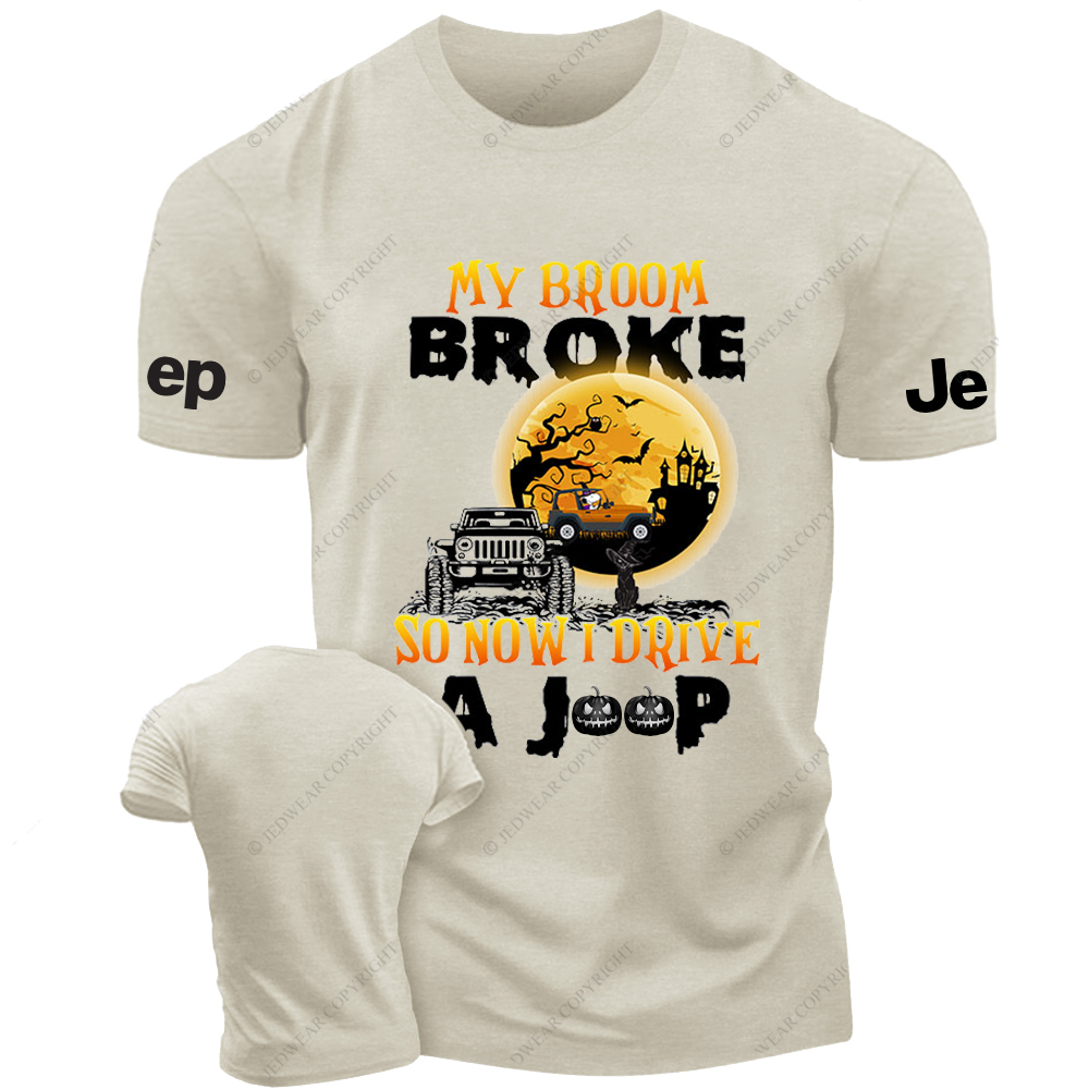 Halloween My Broom Broke So Now I Drive A Car Jp T-shirt