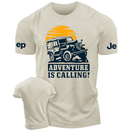 Adventure Is Calling Mountains Sun JP T-Shirt