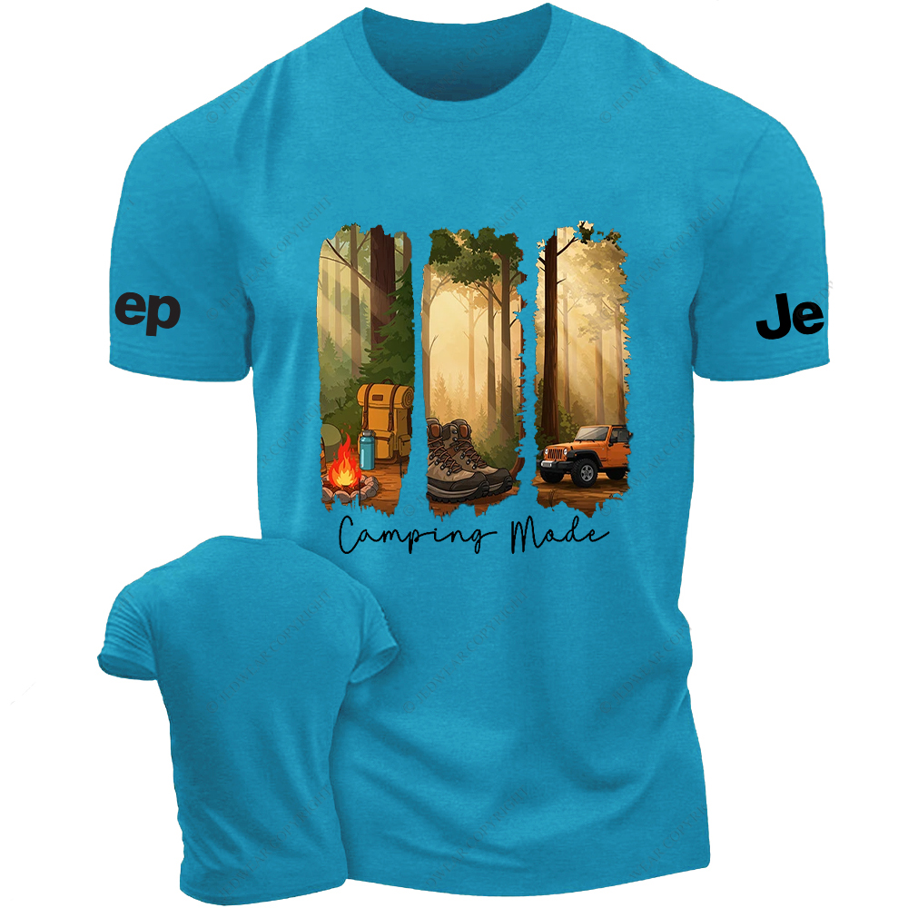 Camping In The Forest Outdoor Bonfire Jp T-shirt