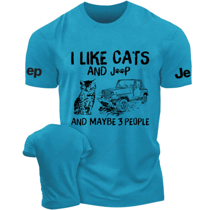 I Like Cats And Car And Maybe 3 People Jp T-shirt