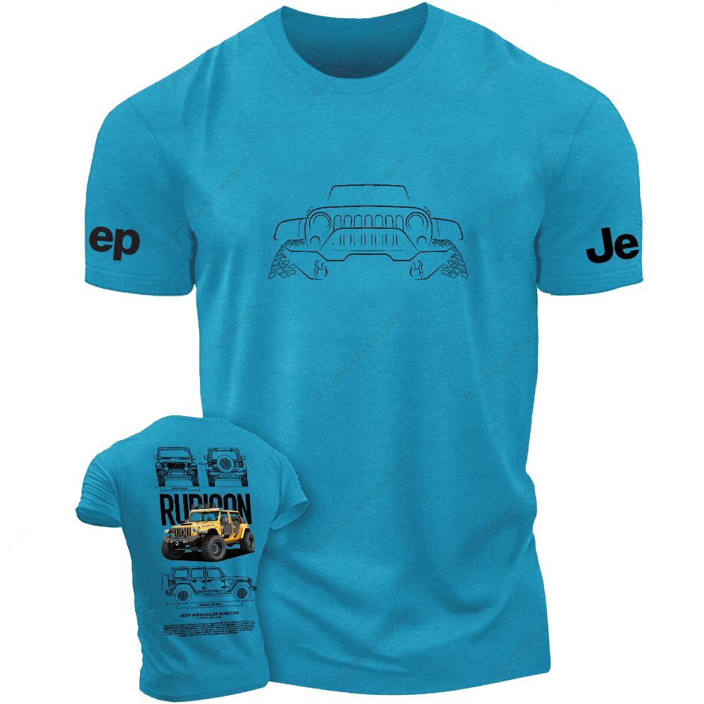 Rubicon Line Art Off-Road 4x4 Wrangler Jp T-Shirt