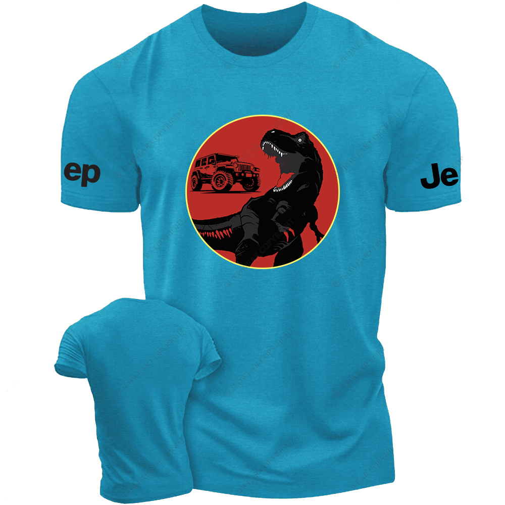 Dinosaur Silhouette Off-Road Vehicle Jp T-Shirt