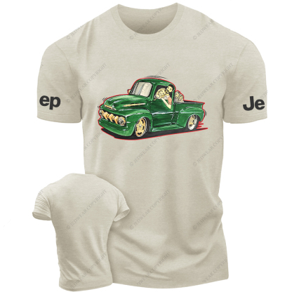 Green Four-Wheeled Off-Road Vehicle Jp T-Shirt