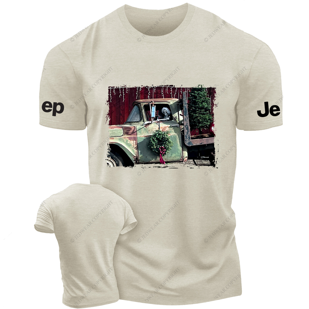Skeleton Driving Off-Road Vehicle Jp T-Shirt