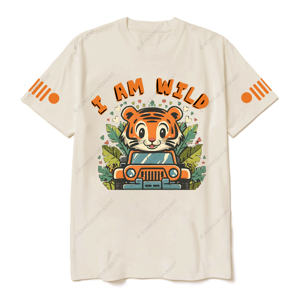 Cute Tiger Driving A Car I Am Wild Jp T-shirt