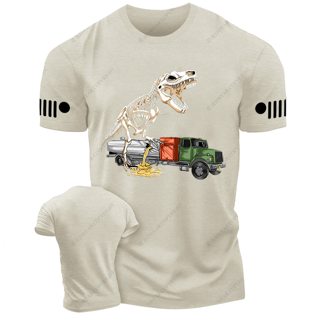 Dinosaur Bone Frame Destruction Truck Jp T-Shirt